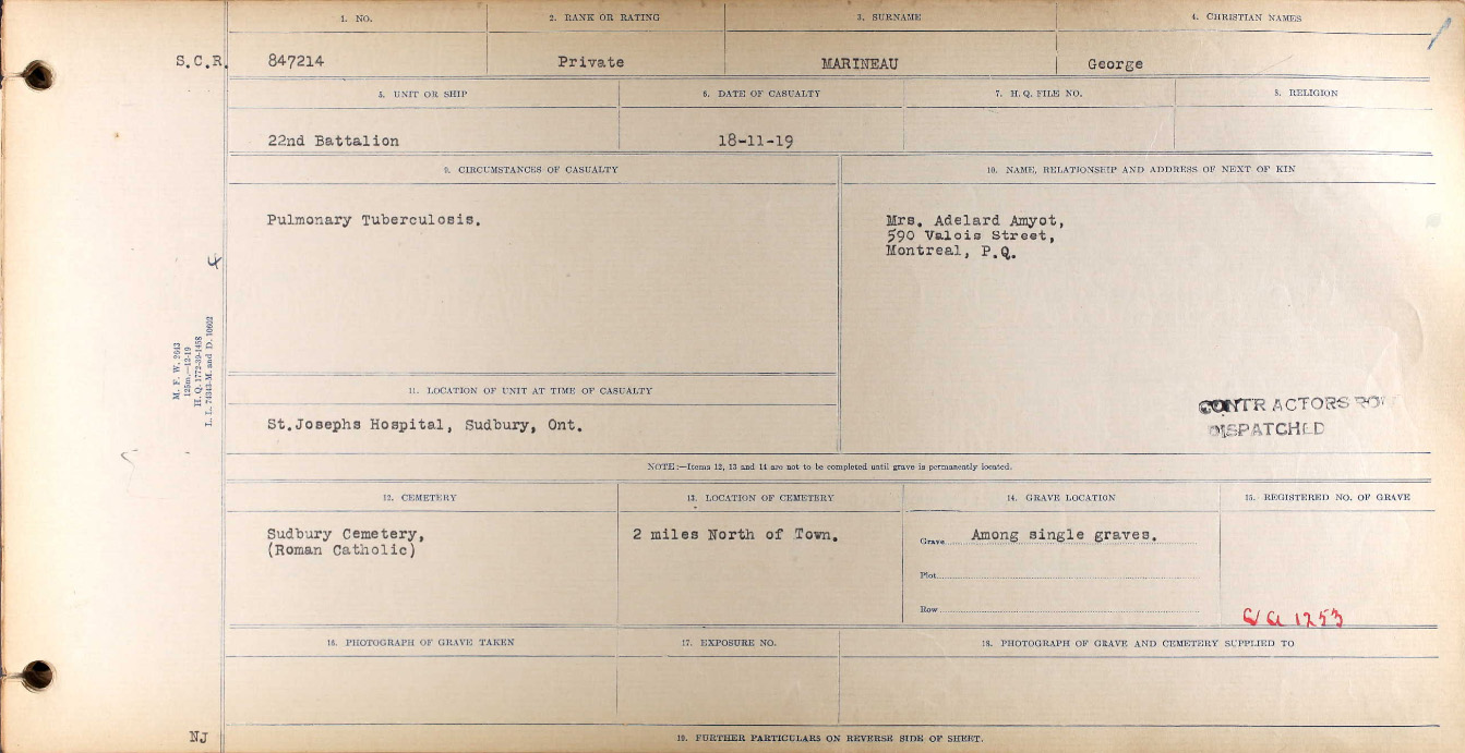 Circumstances of death registers