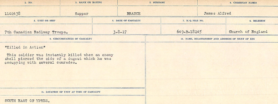 Circumstances of Death Registers