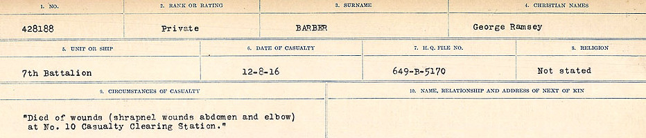 Circumstances of Death Registers