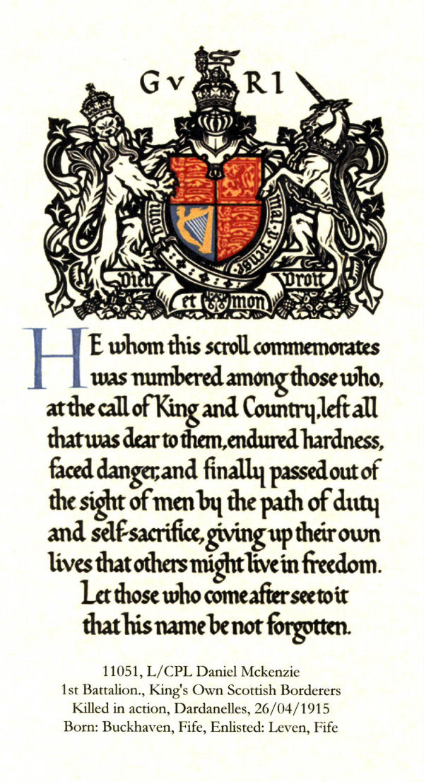 Memorial Scroll