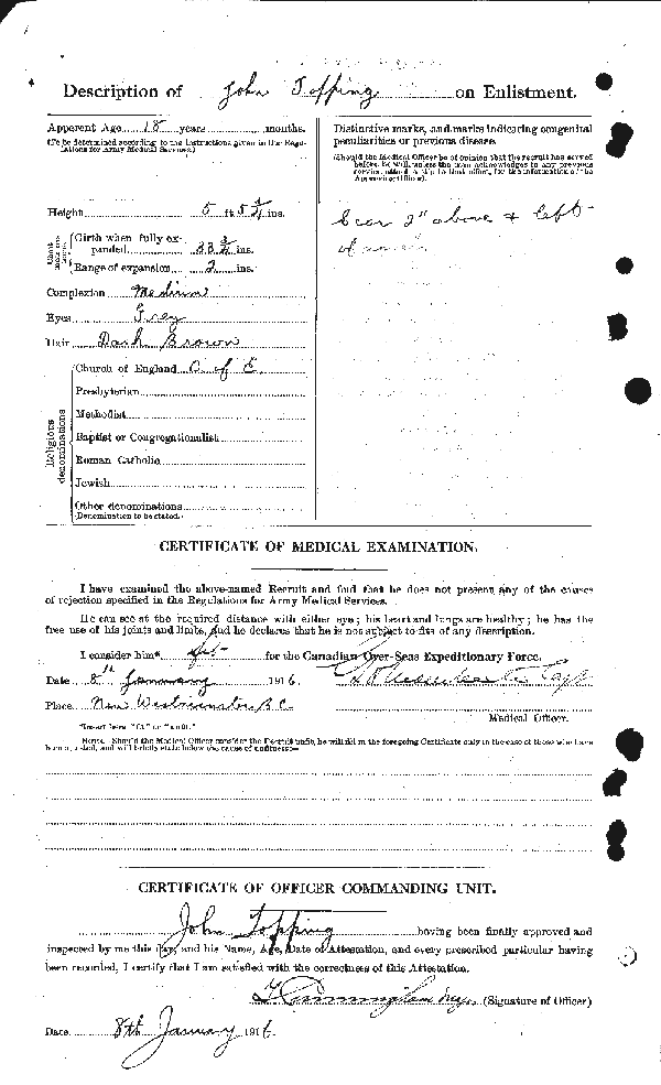 Attestation Papers (Reverse)