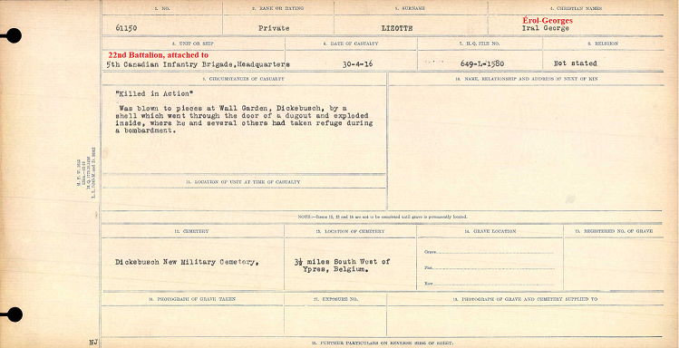 Circumstances of death registers