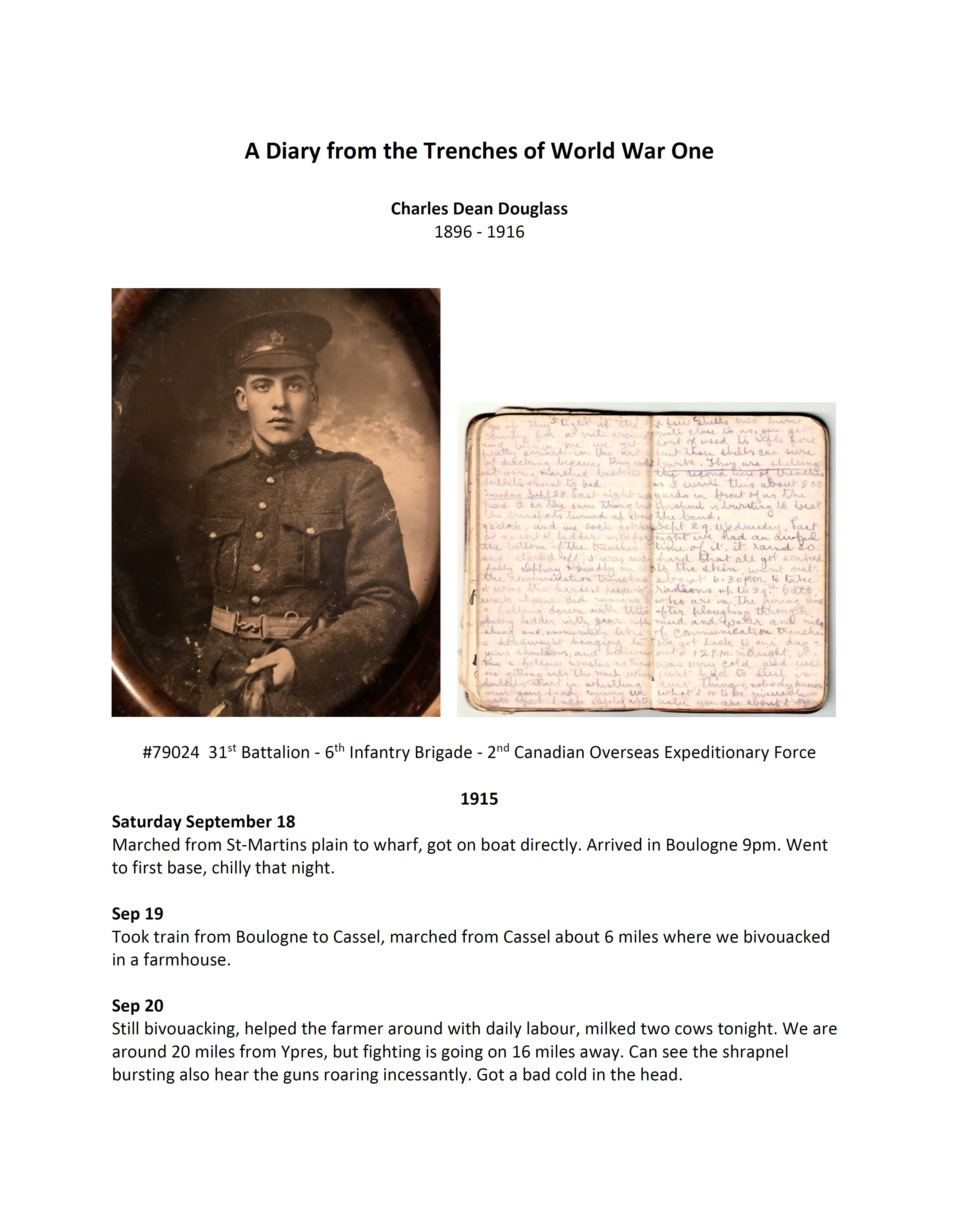 Wartime diary