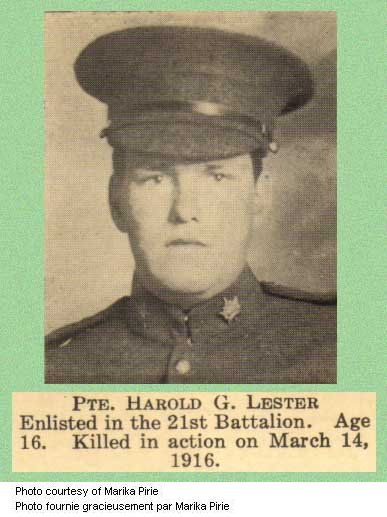 Photo of Harold George Lester