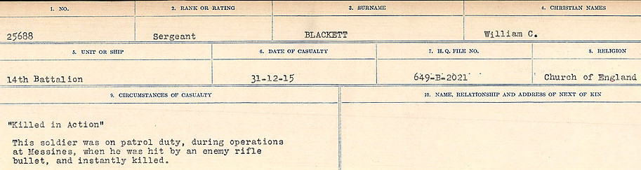 Circumstances of Death Registers