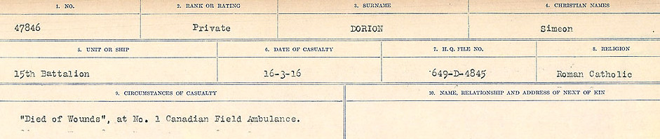Circumstances of death registers