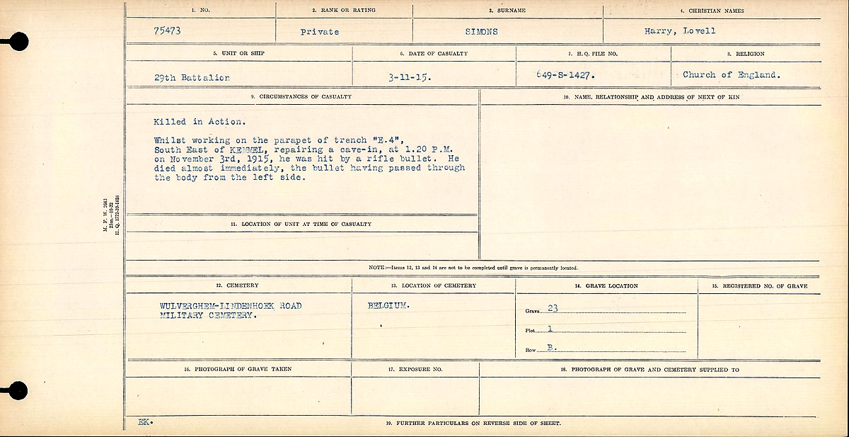 Circumstances of death registers