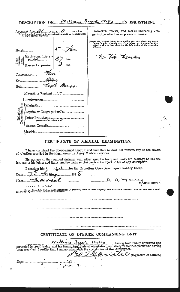 Attestation Papers (Reverse)