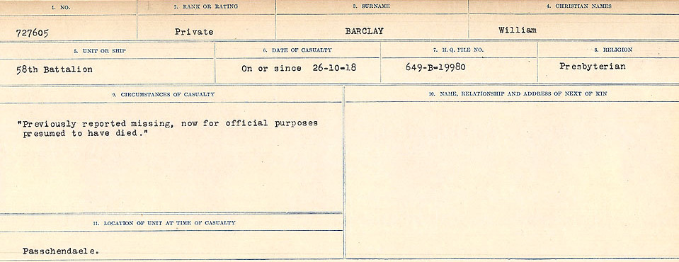 Circumstances of Death Registers