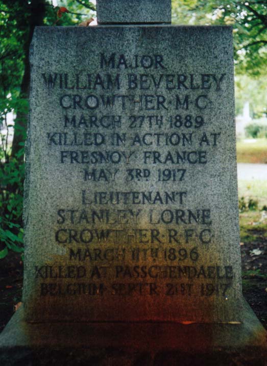 Grave marker inscription