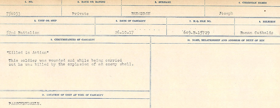 Circumstances of Death Registers