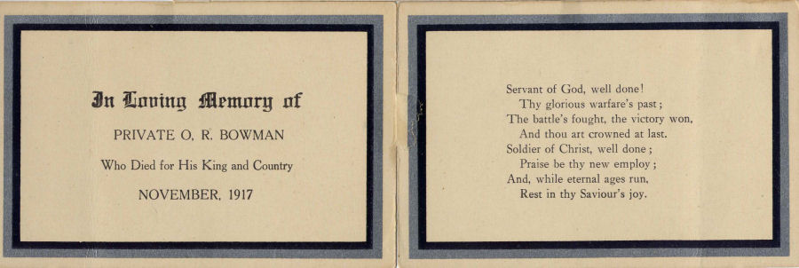 Memorial Card