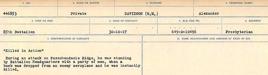 Circumstances of death registers