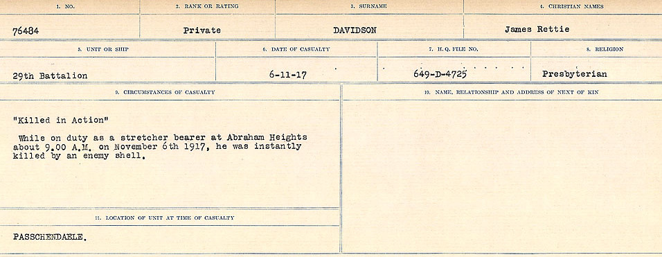 Circumstances of death registers