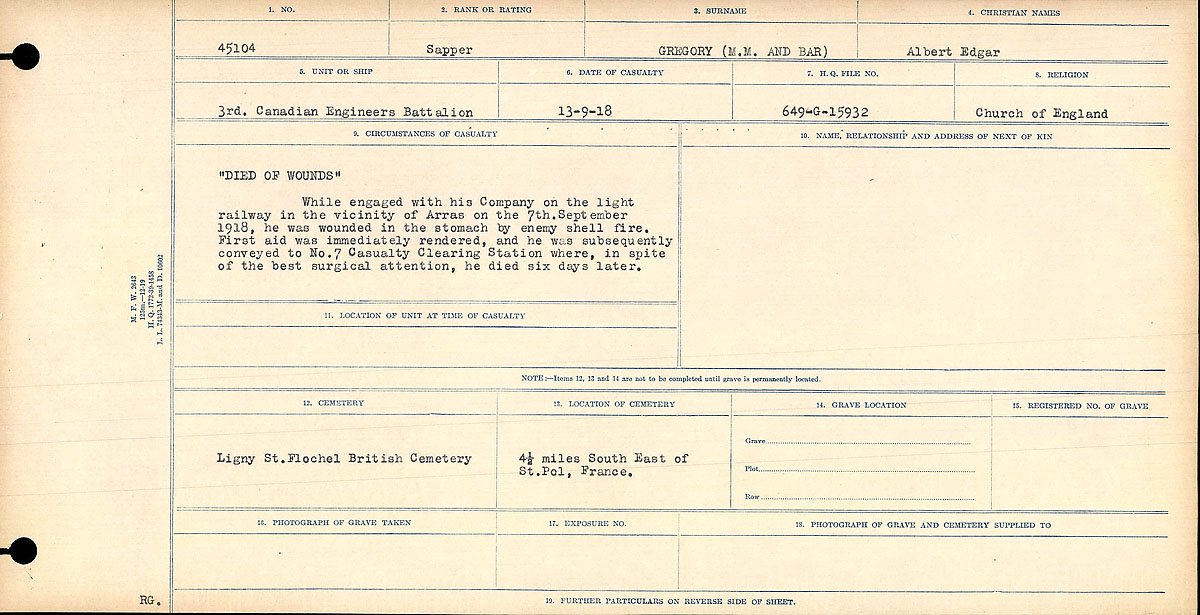 Circumstances of death registers