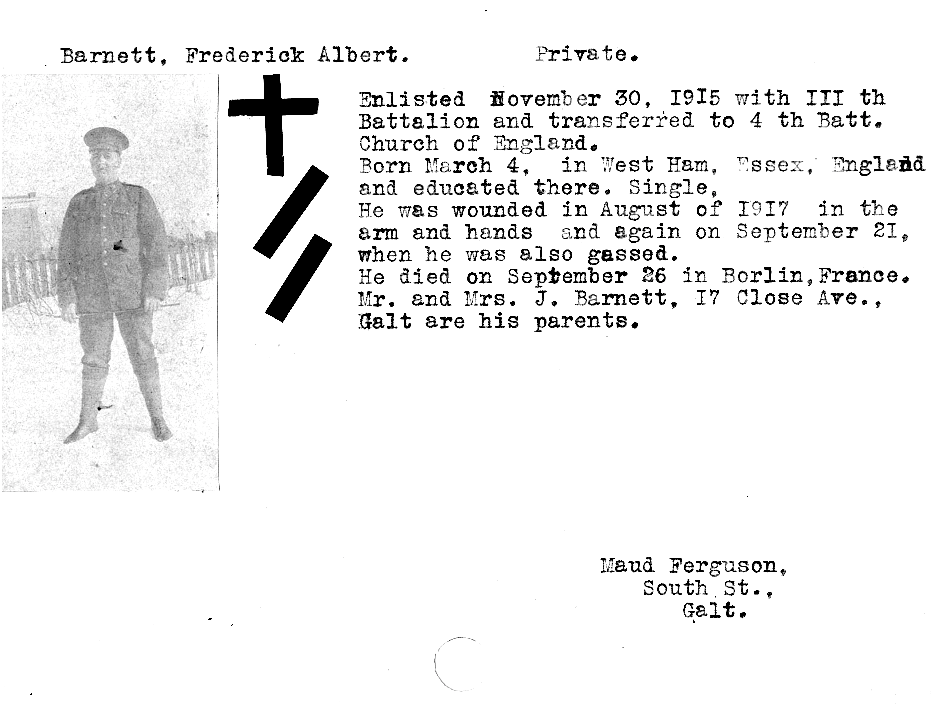 Photo of FREDERICK ALBERT BARNETT