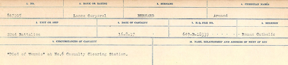 Circumstances of Death Registers