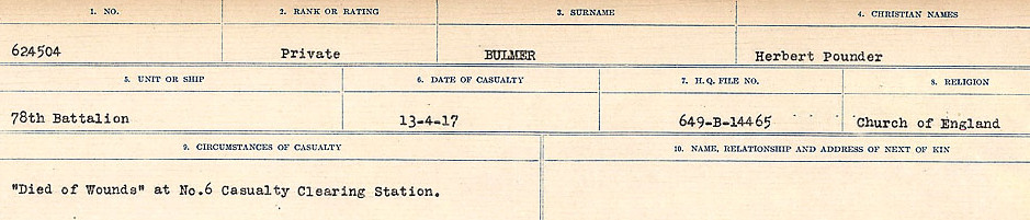 Circumstances of Death Registers