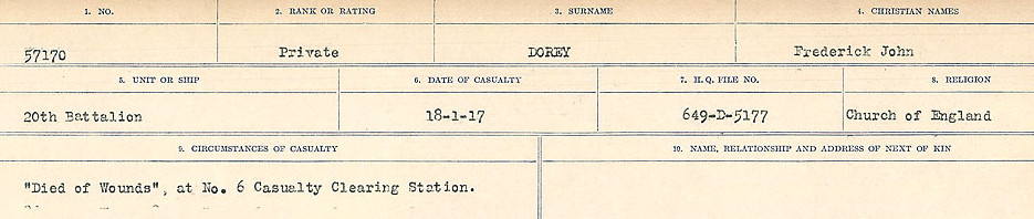 Circumstances of death registers