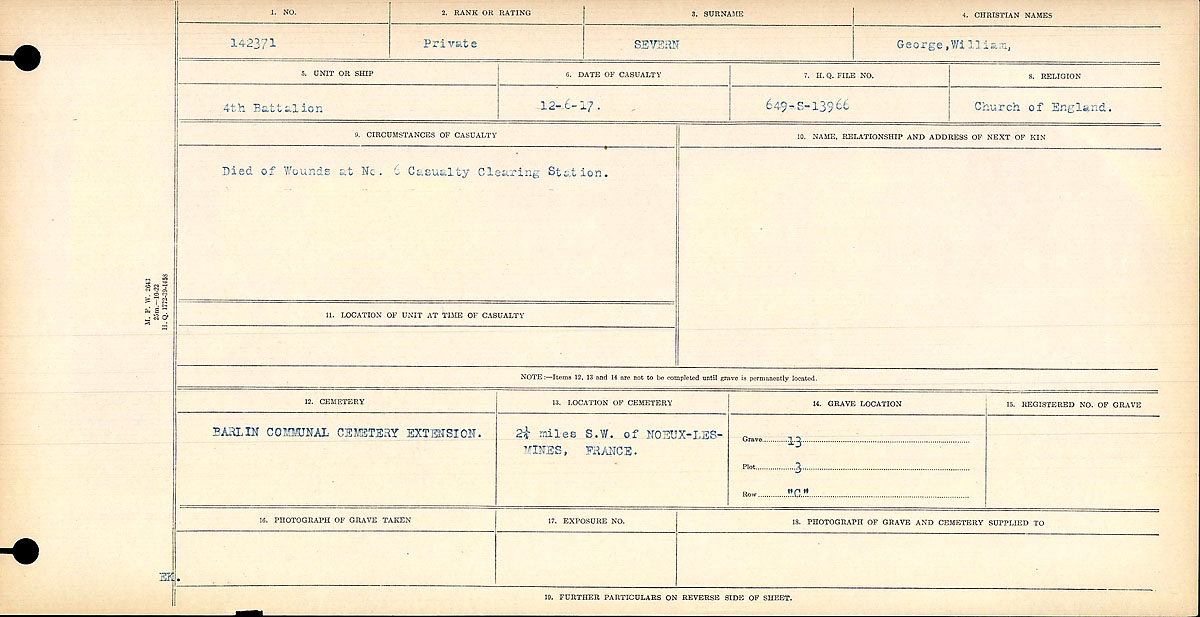 Circumstances of death registers