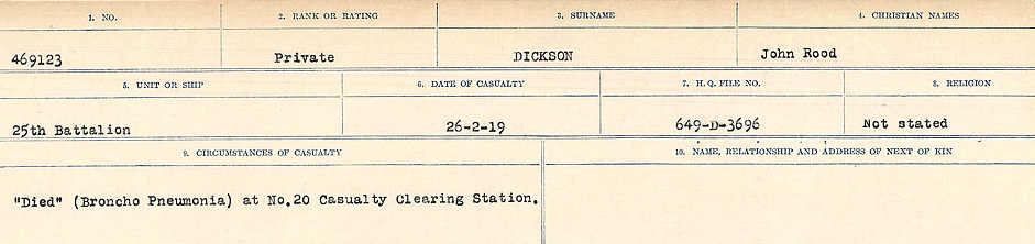 Circumstances of death registers