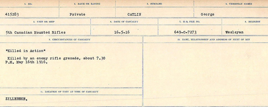 Circumstances of Death Registers