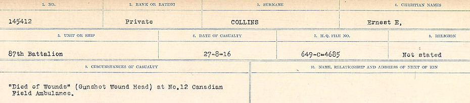 Circumstances of Death Registers