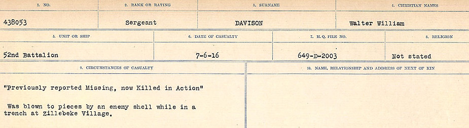 Circumstances of death registers