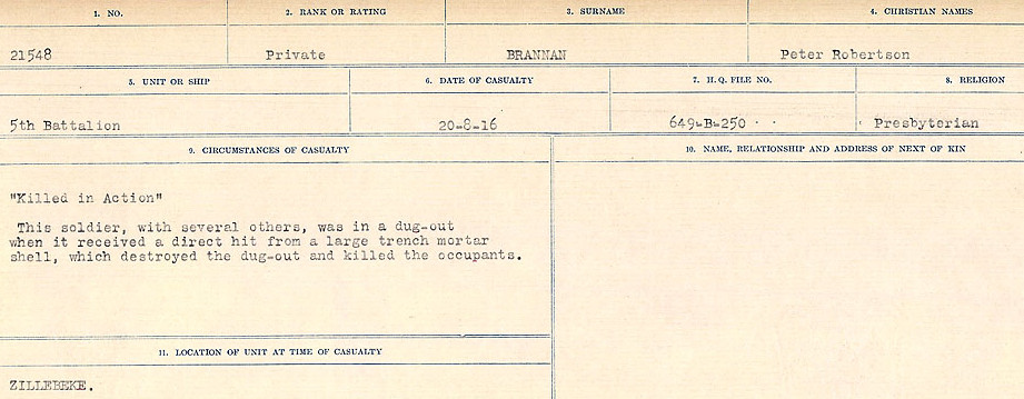Circumstances of Death Registers