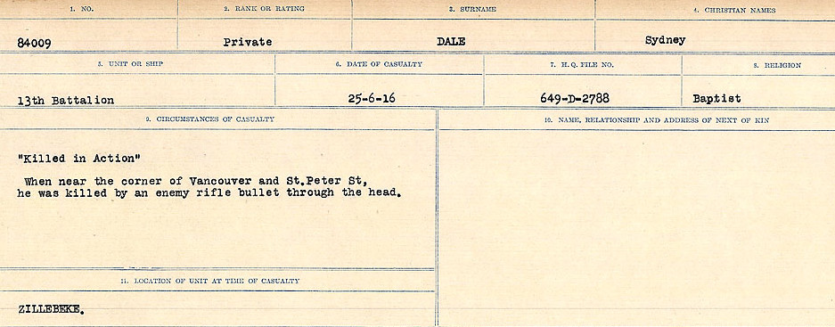 Circumstances of death registers
