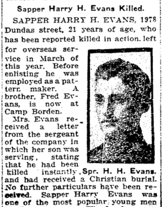 Photo of HARRY HUBERT EVANS