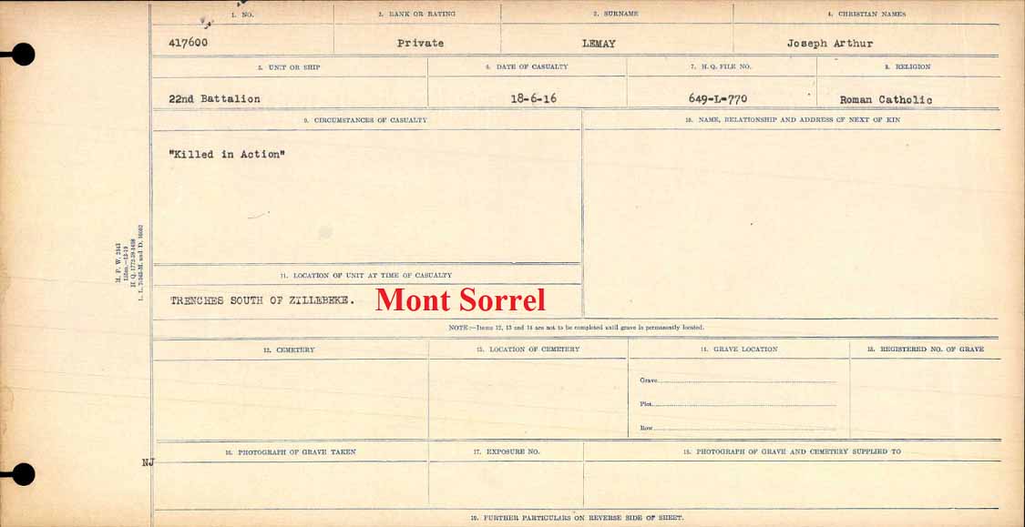 Circumstances of death registers