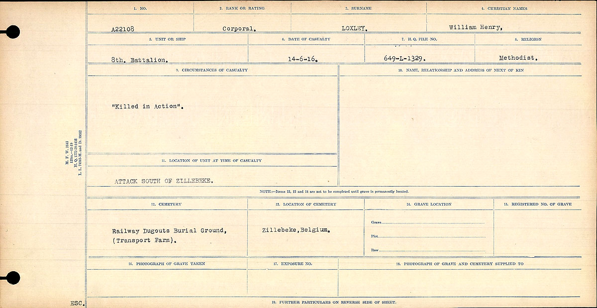 Circumstances of death registers