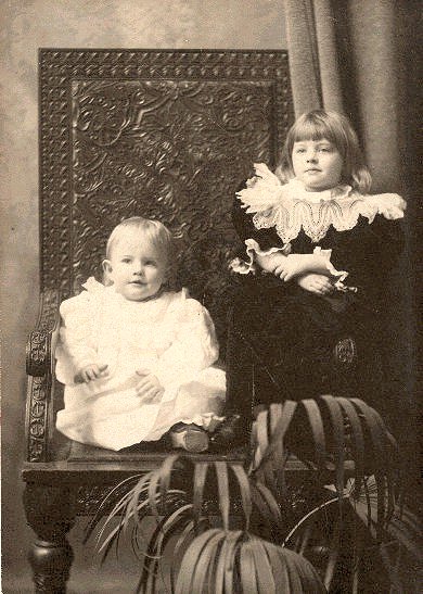 Albert with his sister
