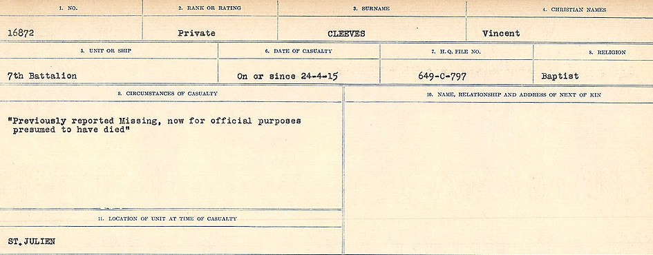 Photo of VINCENT CLEEVES