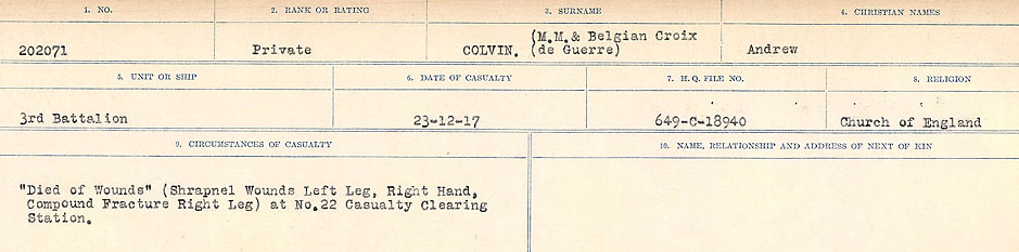 Circumstances of Death Registers