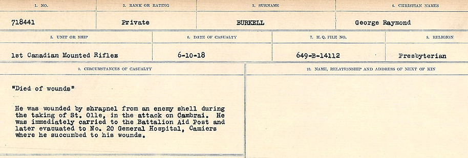 Circumstances of Death Registers