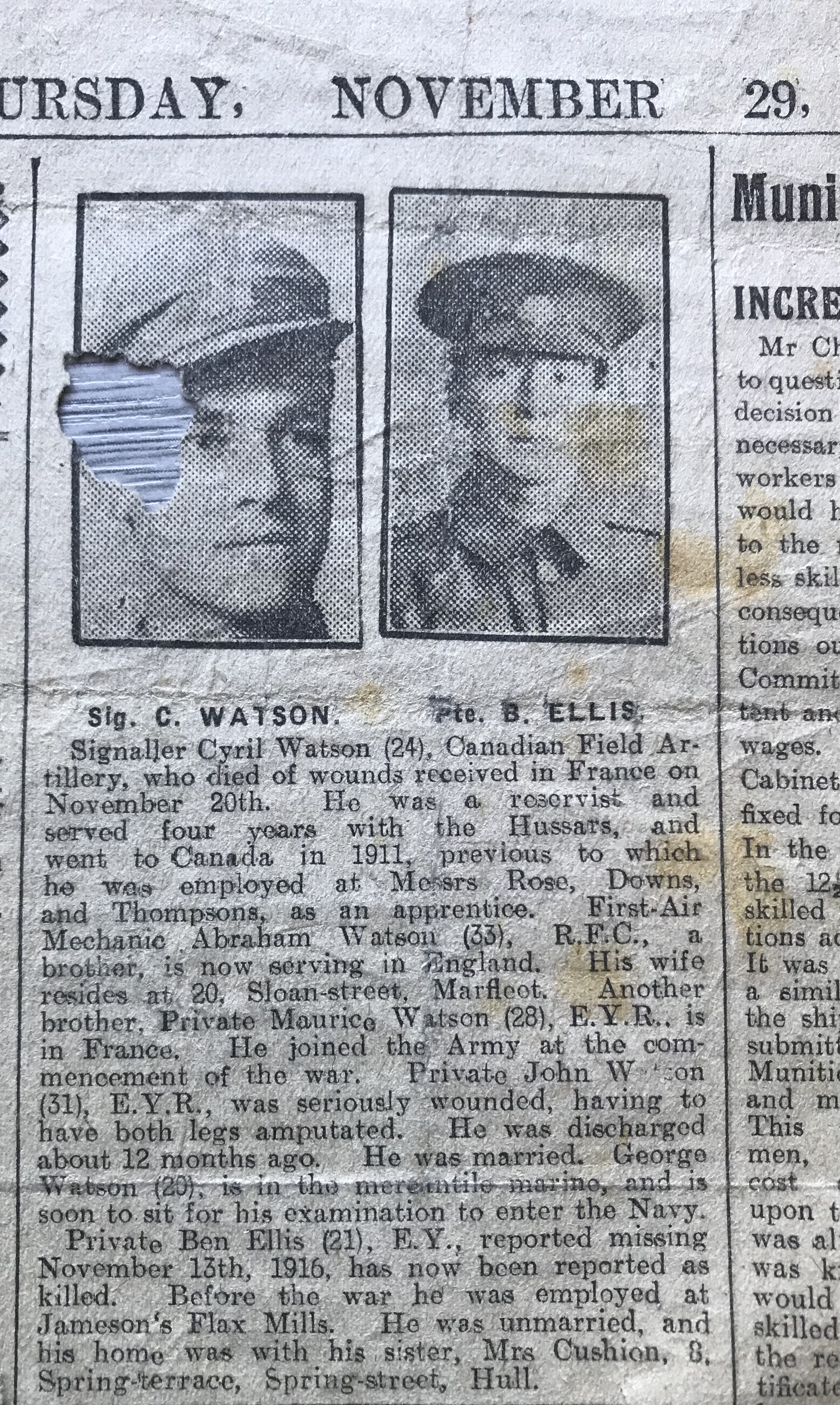 Photo of Cyril Watson