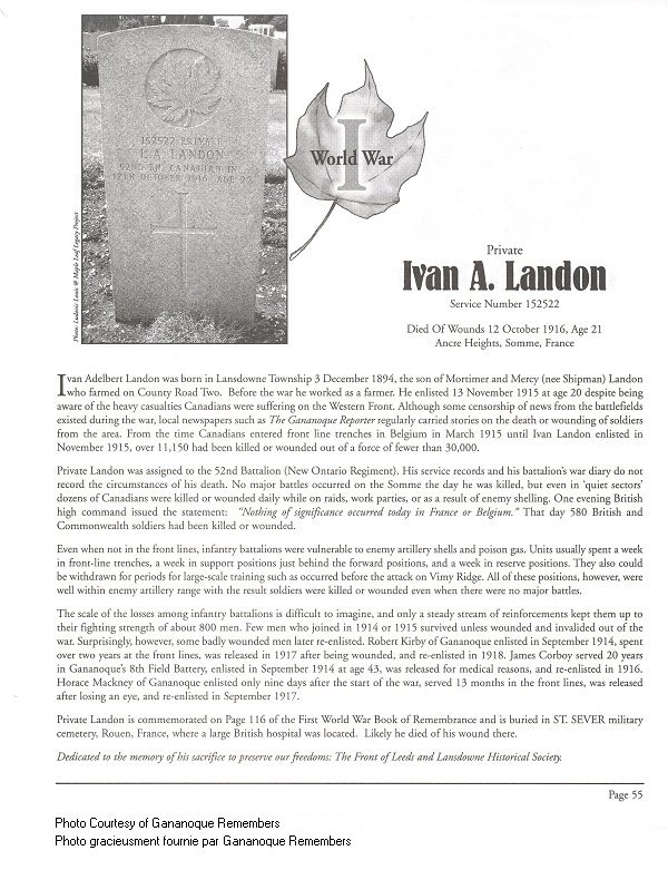 Memorial Page