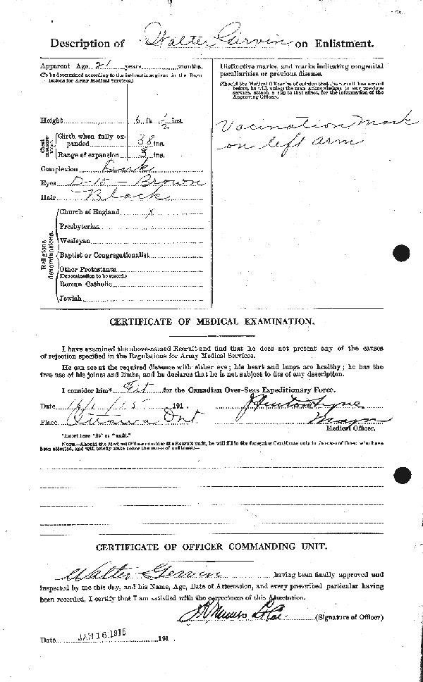 Feuille d'engagement