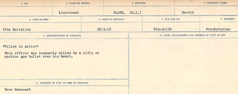 Circumstances of Death Registers