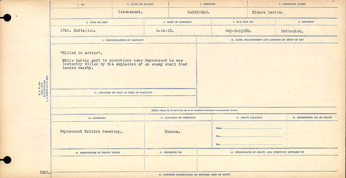 Circumstances of Death Registers