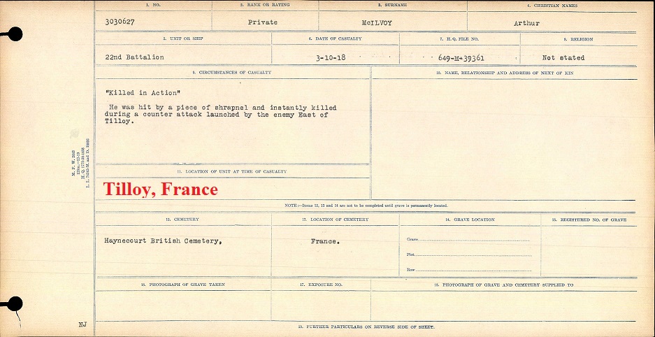 Circumstances of death registers
