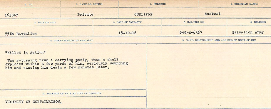 Circumstances of death registers