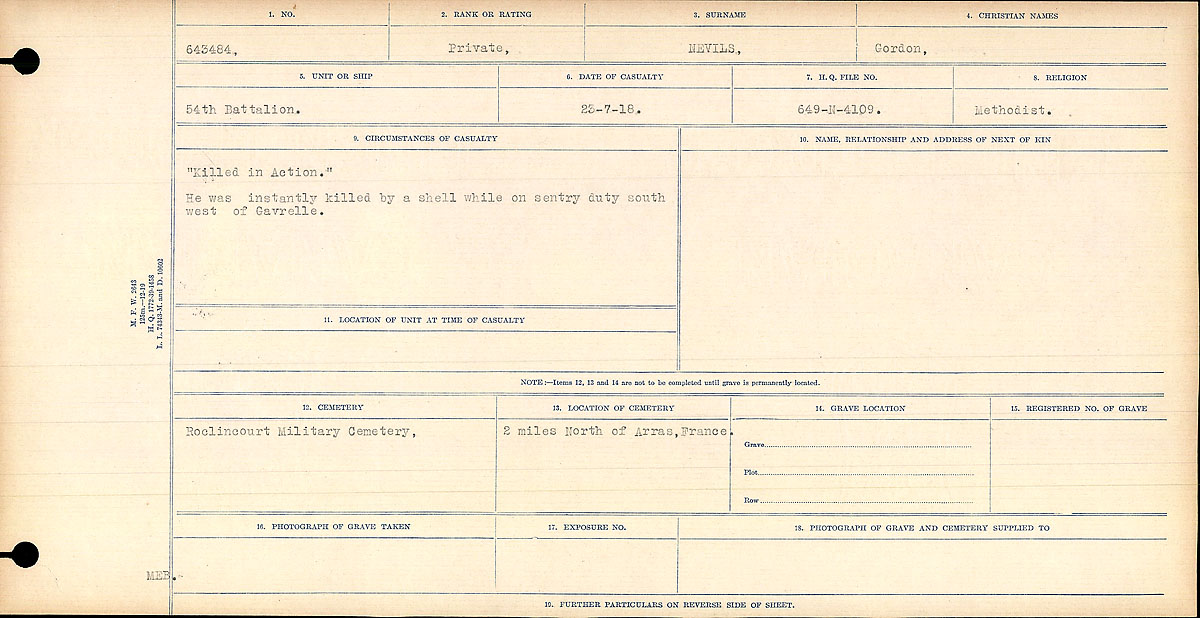 Circumstances of Death Registers