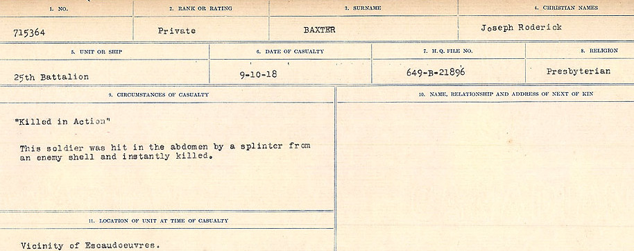 Circumstances of Death Registers