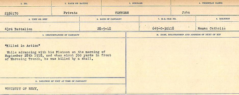 Circumstances of Death Registers