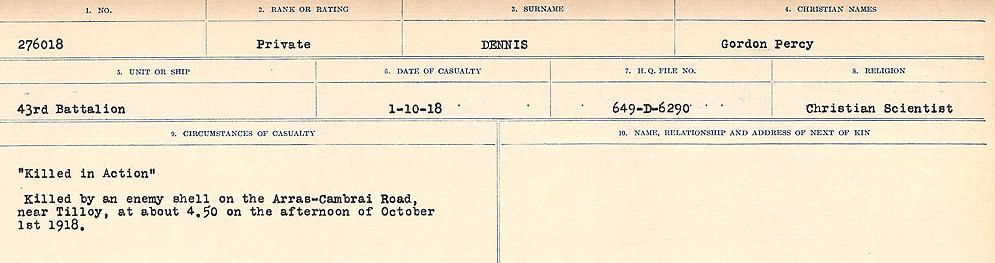 Circumstances of death registers
