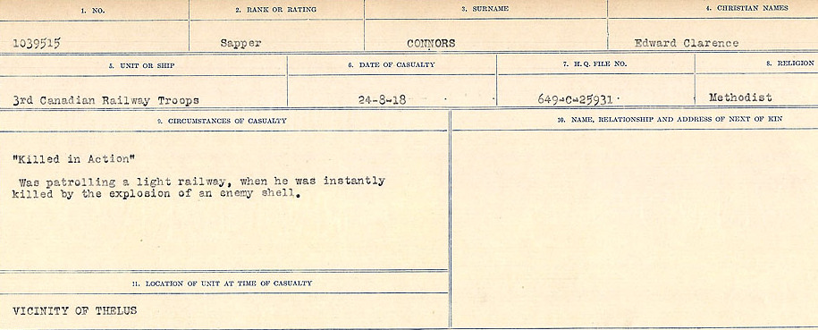 Circumstances of Death Registers