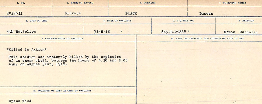 Circumstances of Death Registers